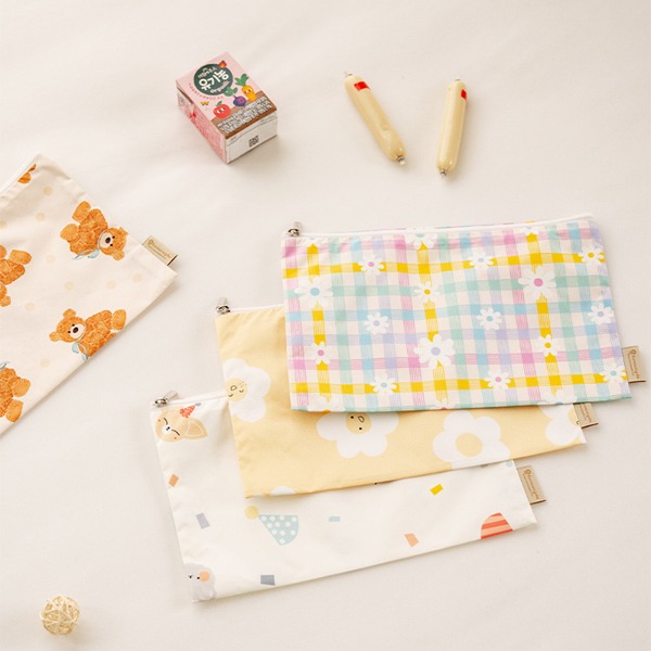 포몽드 싱글벙글 어린이집 파우치 양치컵 기저귀 준비물 손수건 지퍼